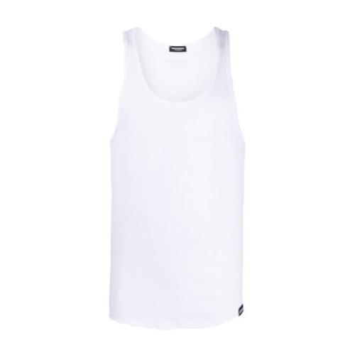 Dsquared2 Sleeveless Tops White, Herr