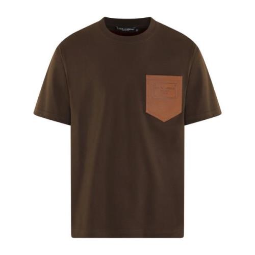 Dolce & Gabbana Herr Designer T-shirt Brown, Herr