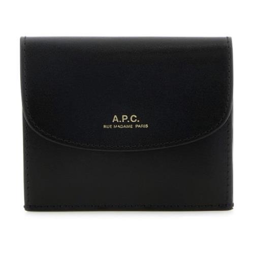 A.p.c. Fashionable Wallet for Men and Women Black, Dam