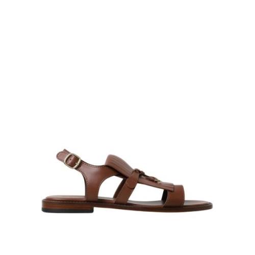 Doucal's Fringe Spänne Sandal Brown, Dam