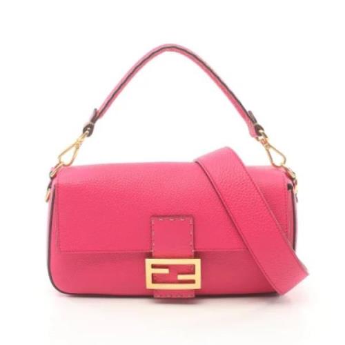 Fendi Vintage Pre-owned Laeder axelremsvskor Pink, Dam