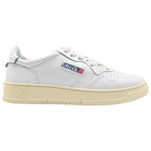 Autry Canvas Suede Låg Topp Sneakers White, Herr