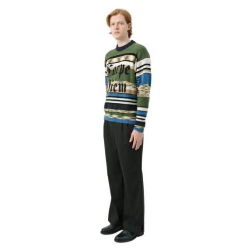 Soulland Intarsia Crewneck Jumper Multicolor, Herr