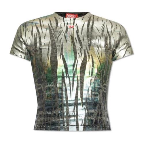 Diesel T-shirt `T-UNCUTIE-LONG-FOil` Multicolor, Dam