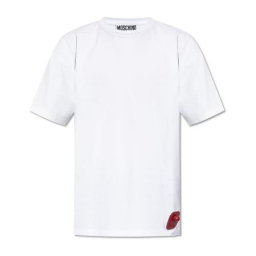 Moschino Oversize T-shirt White, Herr