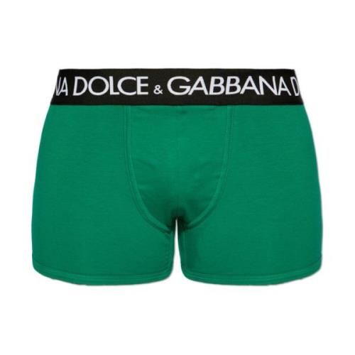 Dolce & Gabbana Boxershorts med logotyp Green, Herr