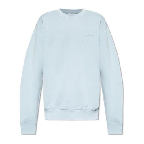 Carhartt Wip Sweatshirt med logotyp Blue, Herr