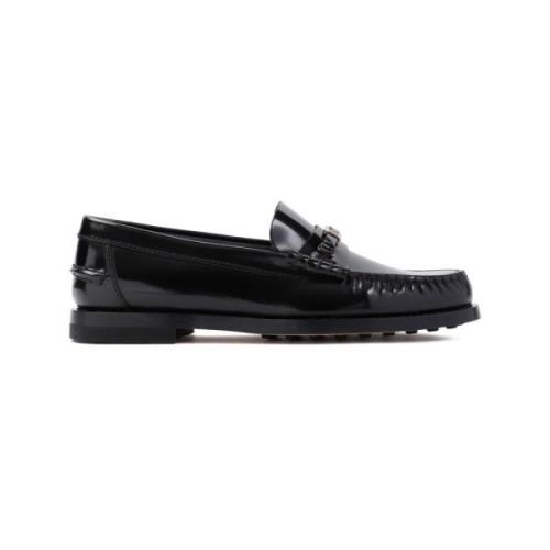 Tod's Kedja Loafer Svart Black, Dam