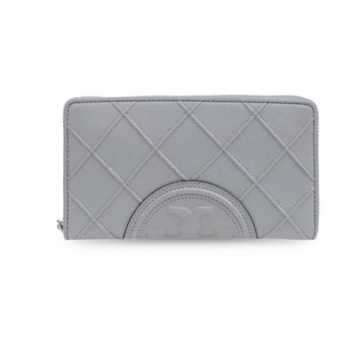 Tory Burch Mjukt plånbok Gray, Dam