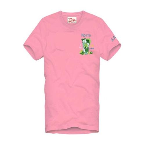 MC2 Saint Barth Casual T-shirt för Män Pink, Herr