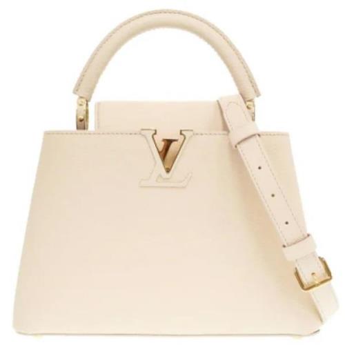 Louis Vuitton Vintage Pre-owned Tyg louis-vuitton-vskor Beige, Dam