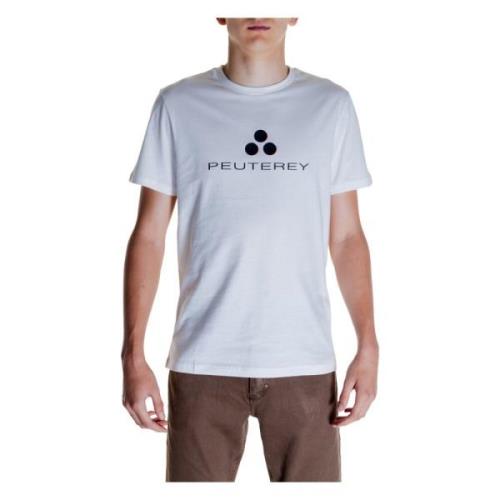 Peuterey Herr T-shirt Vår/Sommar Kollektion White, Herr