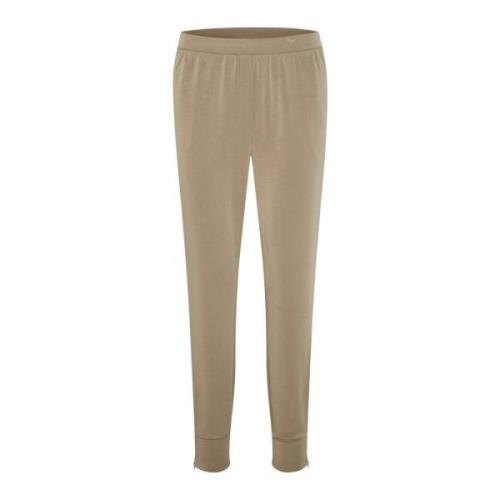 My Essential Wardrobe Avslappnad Fit Sweat Pant i Dune Beige, Dam