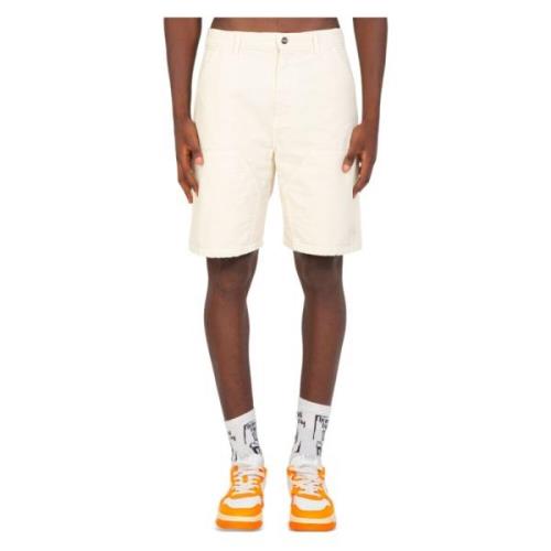 Barrow Canvas Patch Shorts White, Herr