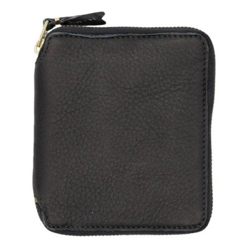 Comme des Garçons Svart dragkedja plånbok tillbehör Aw24 Black, Unisex