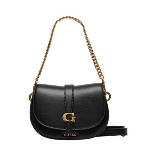 Guess Svart Axelväska Elegant Stilren Black, Dam