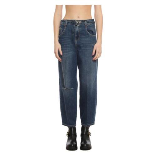 Pinko Stiliga Ester 3 Jeans för Moderna Kvinnor Blue, Dam