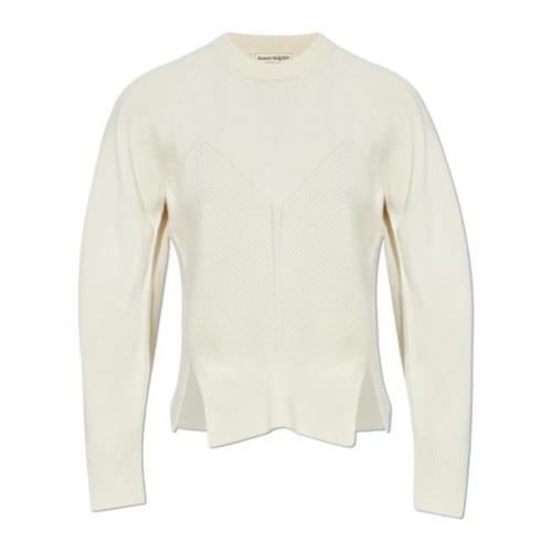 Alexander McQueen Tröja med en touch av cashmere Beige, Dam