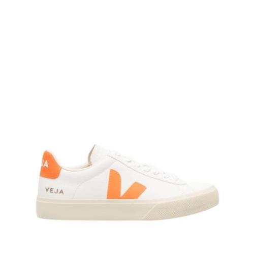 Veja Vita Sneakers med Orange Accents White, Dam