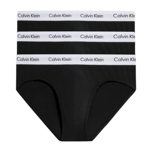 Calvin Klein Svarta Herr Briefs Set Logoed Elastisk Black, Herr