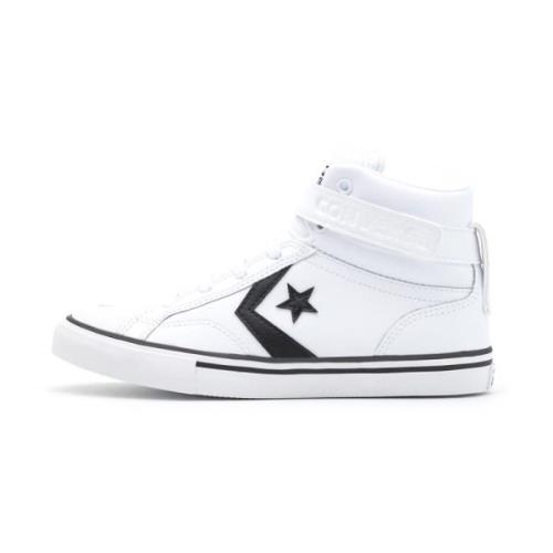 Converse Pro Blaze Strap Läder Sneaker White, Dam