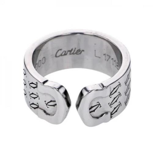 Cartier Vintage Pre-owned Vitt guld ringar Gray, Dam