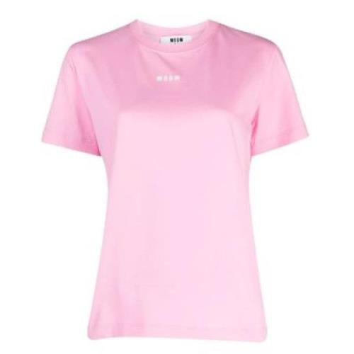 Msgm Rosa T-shirts och Polos Pink, Dam