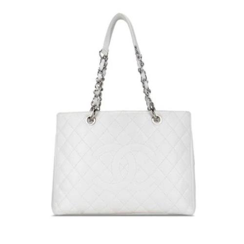 Chanel Vintage Pre-owned Laeder totevskor White, Dam