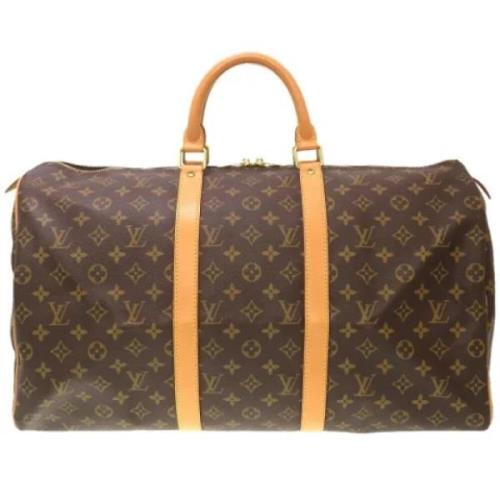 Louis Vuitton Vintage Pre-owned Canvas handvskor Brown, Dam