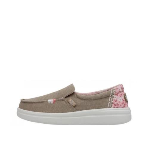 Hey Dude Boho-Cool Moccasin Misty Rise Collection Beige, Dam