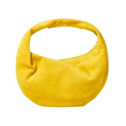 Khaite Gul Läder Olivia Hobo Väska Yellow, Dam