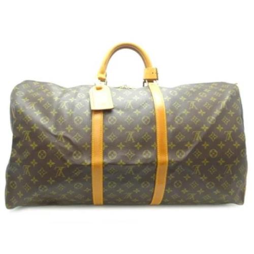 Louis Vuitton Vintage Pre-owned Canvas handvskor Brown, Dam