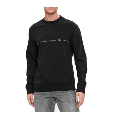 Calvin Klein Anpassad Stilfull Sweatshirt Black, Herr