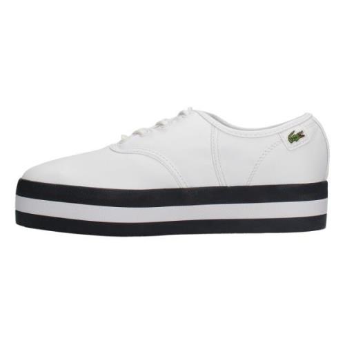 Lacoste Retro Läder Sneaker Dam Komfort White, Dam
