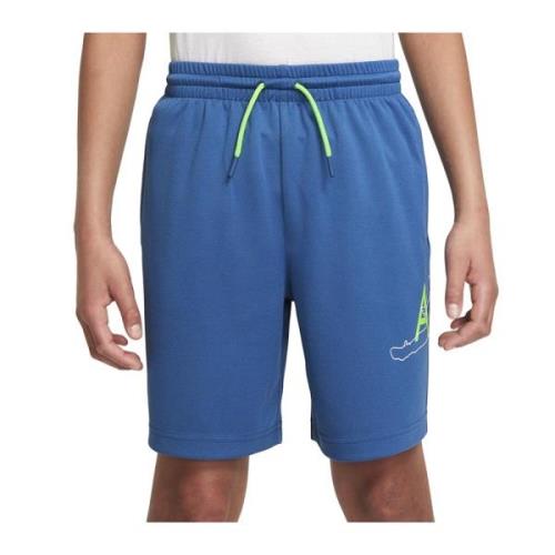 Nike Tryckt Mesh Jumpman Shorts Blue, Herr