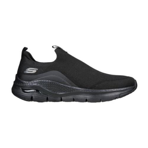 Skechers Komfort Slip-On Sneakers Black, Herr