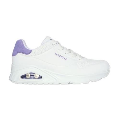 Skechers Pop Back Sneaker Purple, Dam