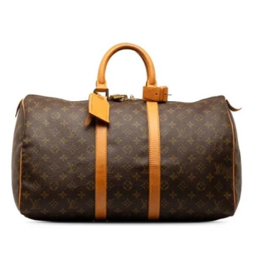 Louis Vuitton Vintage Pre-owned Canvas resvskor Brown, Dam