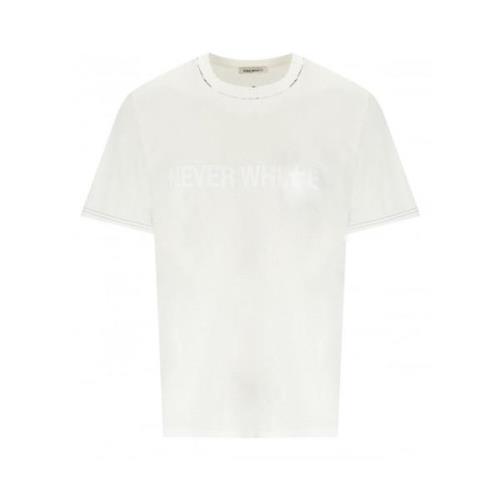 Premiata Vit T-shirt Aldrig Bomull White, Herr