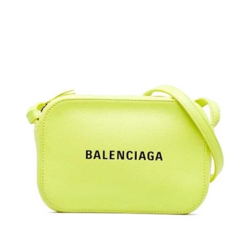 Balenciaga Vintage Pre-owned Laeder crossbodyvskor Green, Dam