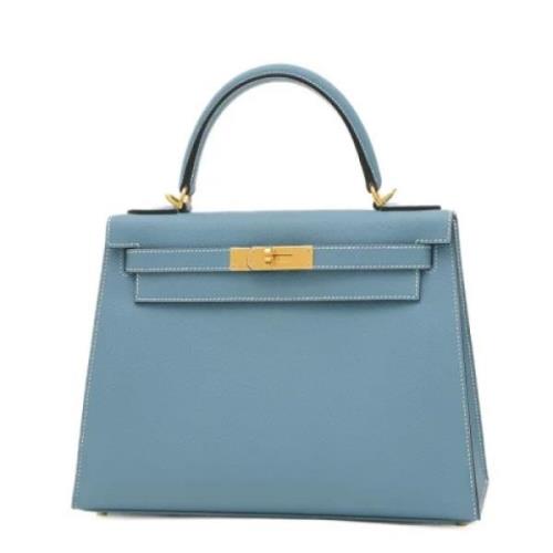 Hermès Vintage Pre-owned Laeder handvskor Blue, Dam