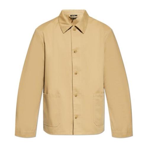 A.p.c. Kerlouan Skjorta Beige, Herr