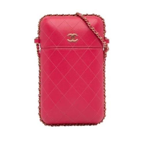 Chanel Vintage Pre-owned Laeder crossbodyvskor Pink, Dam