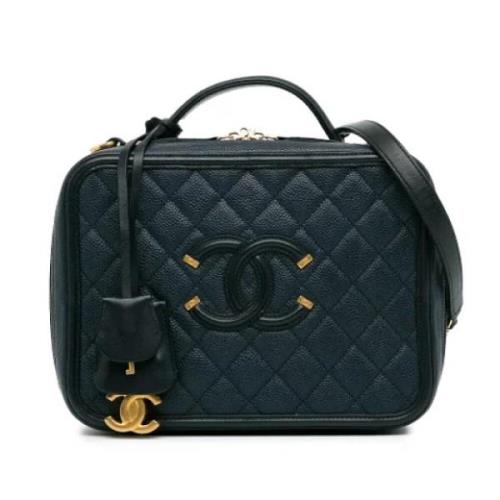 Chanel Vintage Pre-owned Laeder chanel-vskor Blue, Dam