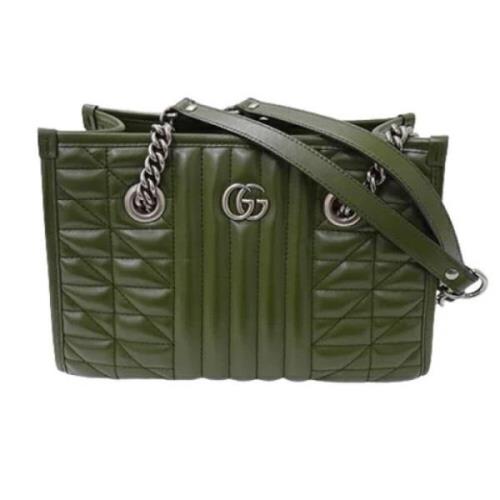 Gucci Vintage Pre-owned Tyg gucci-vskor Green, Dam