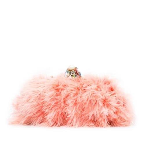 Dolce & Gabbana Pre-owned Pre-owned Laeder kuvertvskor Pink, Dam