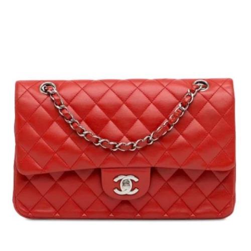 Chanel Vintage Pre-owned Laeder axelremsvskor Red, Dam