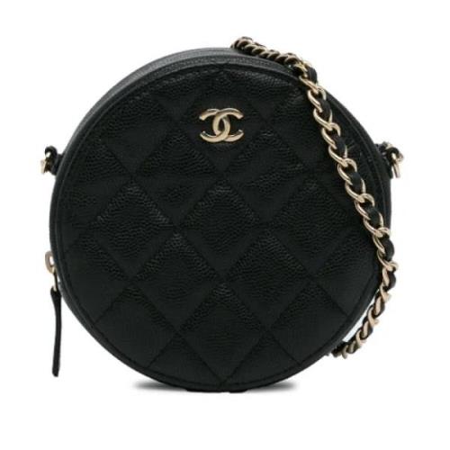 Chanel Vintage Pre-owned Laeder axelremsvskor Black, Dam