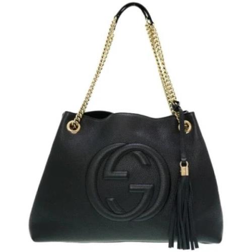 Gucci Vintage Pre-owned Laeder totevskor Black, Dam