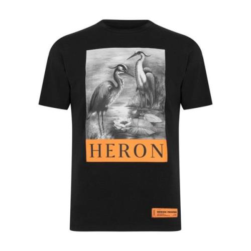 Heron Preston Oversize Logo T-shirt Svart Bomull Black, Dam